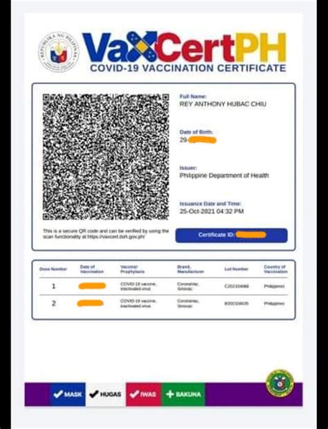 vaxcert doh gov ph|PIA .